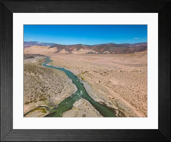 Framed Print : Aerial view of the remote Framed Print : Aerial view of the remote