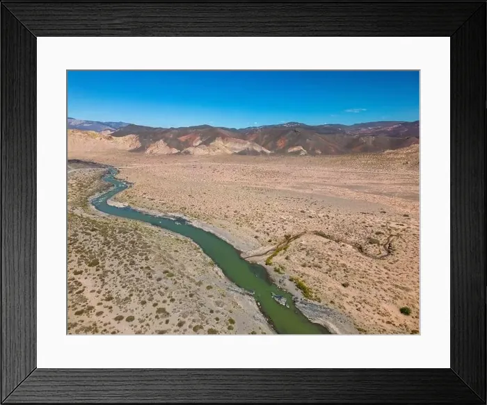 Framed Print : Aerial view of the remote Framed Print : Aerial view of the remote