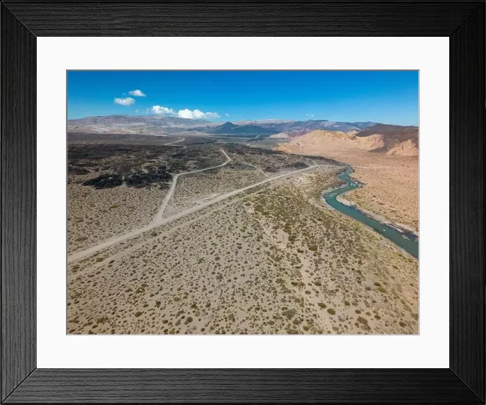 Framed Print : Aerial view of the remote Framed Print : Aerial view of the remote