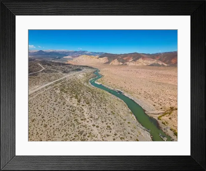 Framed Print : Aerial view of the remote Framed Print : Aerial view of the remote