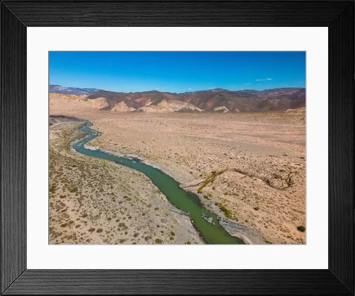 Framed Print : Aerial view of the remote Framed Print : Aerial view of the remote