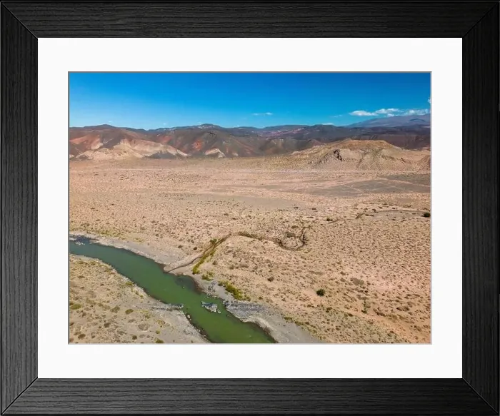 Framed Print : Aerial view of the remote Framed Print : Aerial view of the remote