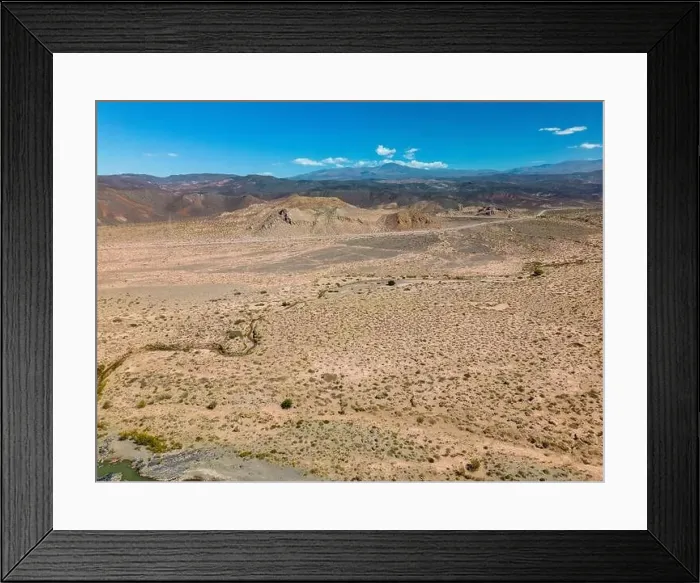 Framed Print : Aerial view of the remote Framed Print : Aerial view of the remote