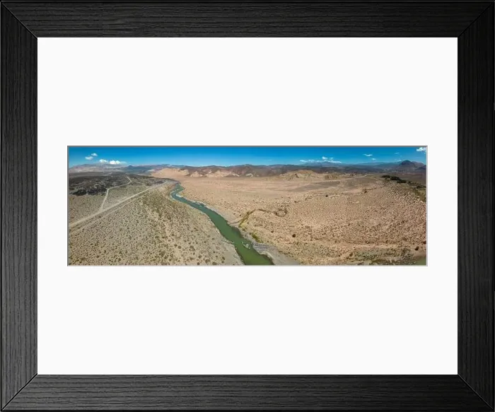 Framed Print : Aerial view of the remote Framed Print : Aerial view of the remote