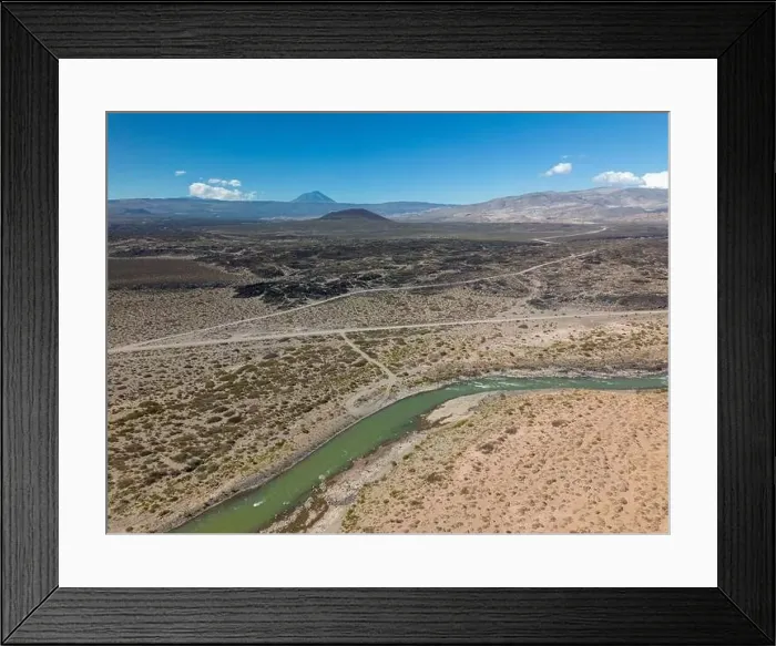 Framed Print : Aerial view of the remote Framed Print : Aerial view of the remote