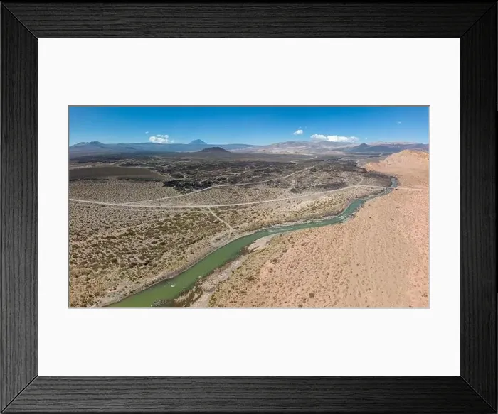 Framed Print : Aerial view of the remote Framed Print : Aerial view of the remote