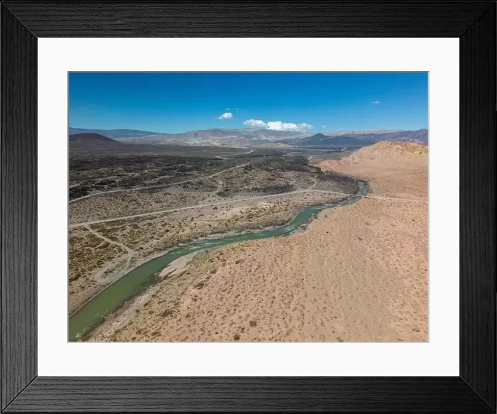 Framed Print : Aerial view of the remote