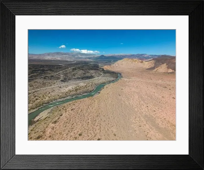 Framed Print : Aerial view of the remote Framed Print : Aerial view of the remote