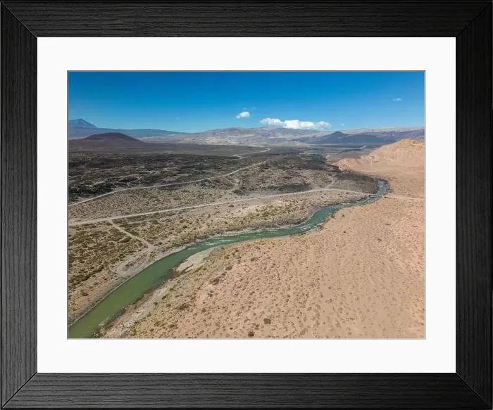 Framed Print : Aerial view of the remote Framed Print : Aerial view of the remote