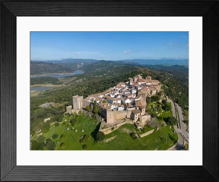 Framed Print : Castle of Castellar de la Frontera in the province of Cadiz, Andalusia