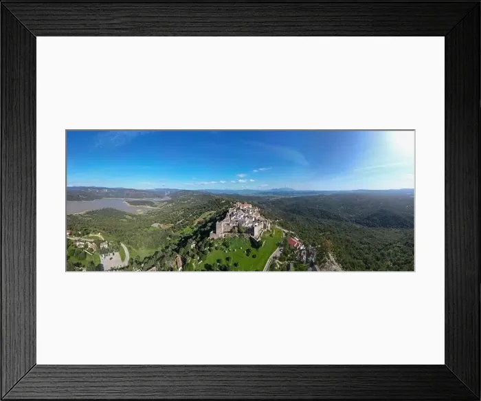 Framed Print : Castle of Castellar de la Frontera in the province of Cadiz, Andalusia
