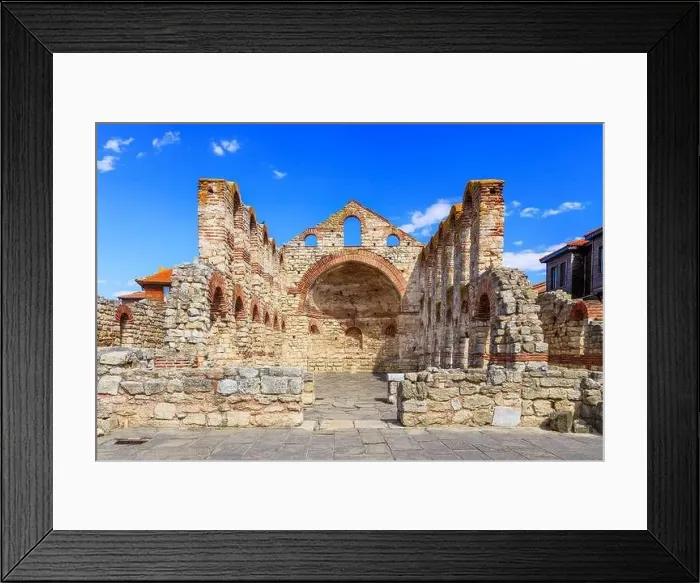 Framed Print : Nessebar (Nesebar), Bulgaria. The Ancient City of Nessebar, Church of St. Sophia. Black Sea Coast, Burgas