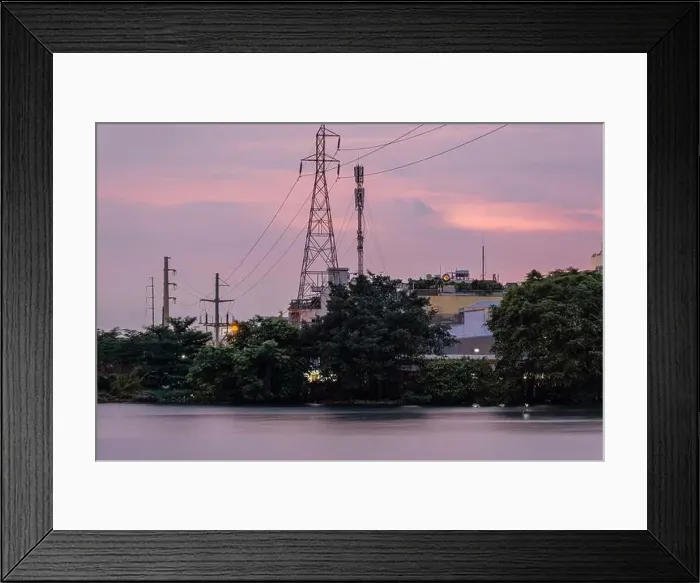 Framed Print : April 27, 2023: view of Ho Chi Minh City, Vietnam in the afternoon Framed Print : April 27, 2023: view of Ho Chi Minh City, Vietnam in the afternoon