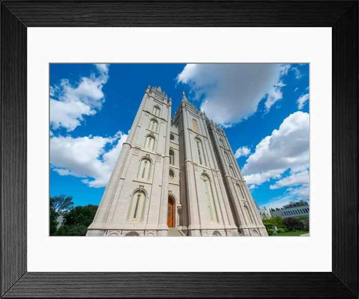 Framed Print : Salt Lake Utah Temple, the church of Jesus Christ of Latter Day Saints at Temple Square in Salt Lake City, Utah UT, USA