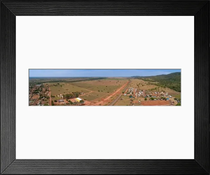 Framed Print : Aerial view of the small rural town Bom Jardim, surrounding and forested mountains, Mato Grosso, Brazil Framed Print : Aerial view of the small rural town Bom Jardim, surrounding and forested mountains, Mato Grosso, Brazil