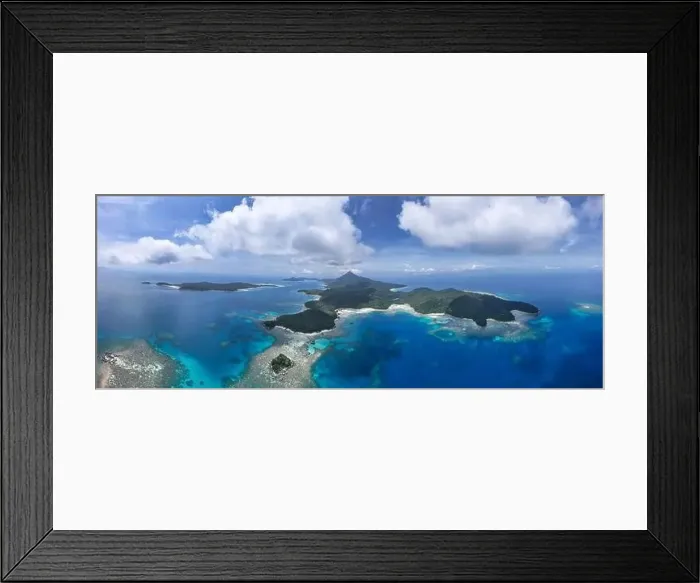 Framed Print : Indonesia Anambas Islands - Drone view Telaga Island coast line Framed Print : Indonesia Anambas Islands - Drone view Telaga Island coast line