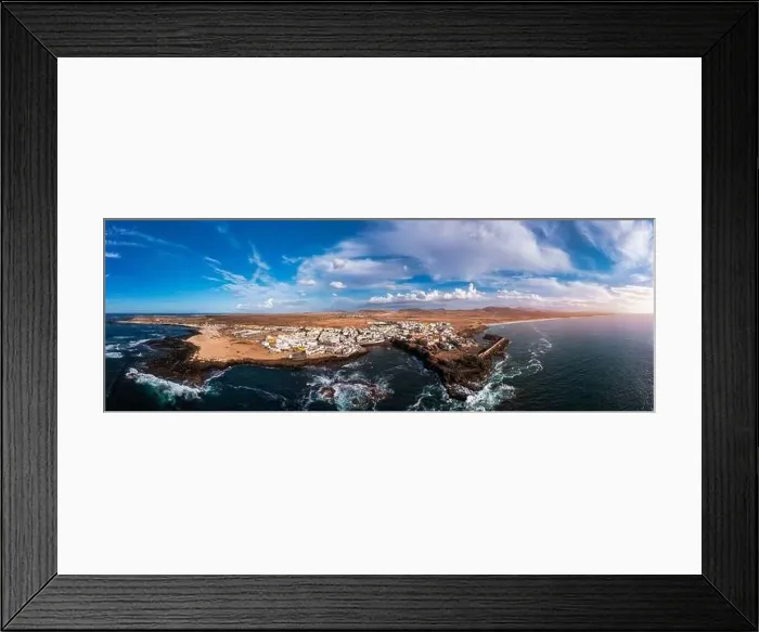 Framed Print : Panoramic view of El Cotillo city in Fuerteventura Framed Print : Panoramic view of El Cotillo city in Fuerteventura