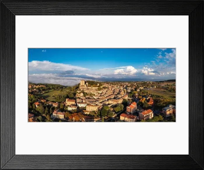 Framed Print : Sarteano village in Tuscany, Italy. Sarteano, the medieval castle at the top of the village. Siena, Tuscany, Italy Framed Print : Sarteano village in Tuscany, Italy. Sarteano, the medieval castle at the top of the village. Siena, Tuscany, Italy