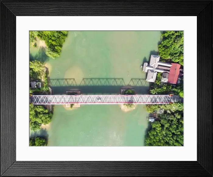 Framed Print : Batam Indonesia - Drone view Nongsa Pura Bridge - Jembatan Nongsa Pura Framed Print : Batam Indonesia - Drone view Nongsa Pura Bridge - Jembatan Nongsa Pura
