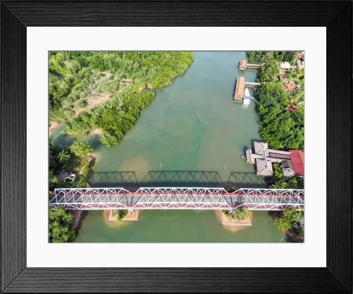Framed Print : Batam Indonesia - Drone view Nongsa Pura Bridge and Nongsapura Ferry Terminal Framed Print : Batam Indonesia - Drone view Nongsa Pura Bridge and Nongsapura Ferry Terminal