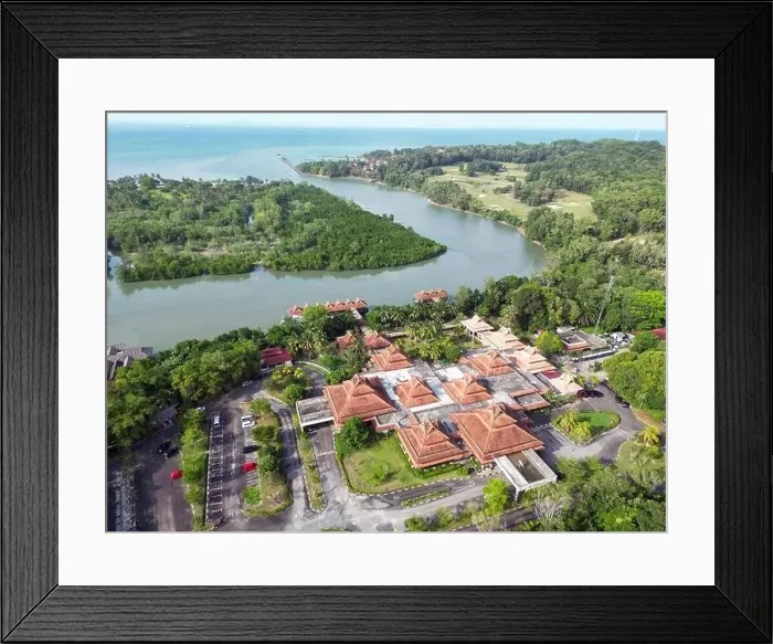 Framed Print : Batam Indonesia - Drone view Nongsapura Ferry Terminal Framed Print : Batam Indonesia - Drone view Nongsapura Ferry Terminal