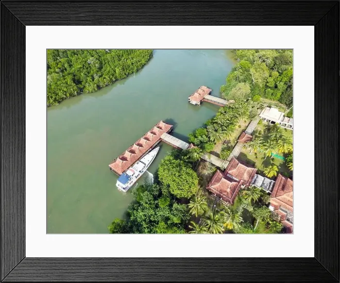 Framed Print : Batam Indonesia - Drone view Nongsapura Ferry Terminal Framed Print : Batam Indonesia - Drone view Nongsapura Ferry Terminal