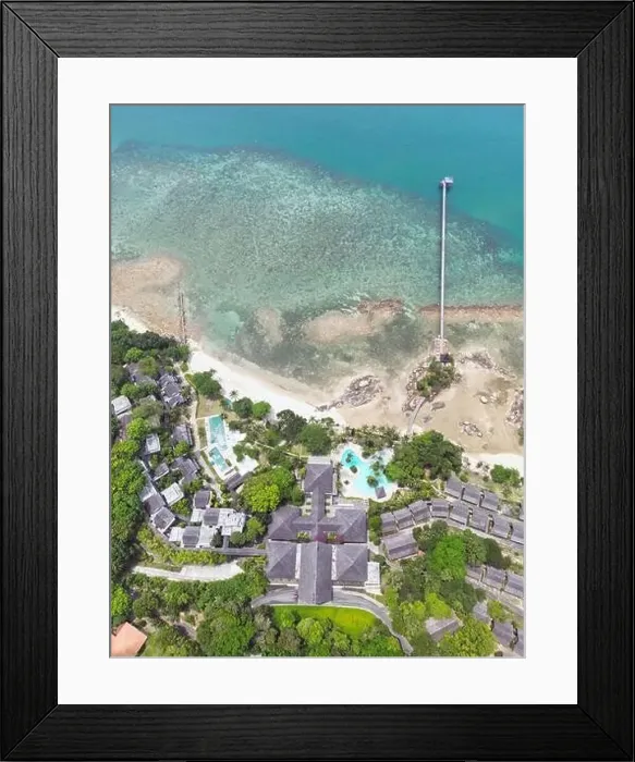 Framed Print : Batam Indonesia - Drone view Turi Beach Resort Framed Print : Batam Indonesia - Drone view Turi Beach Resort