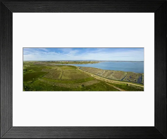Framed Print : Aerial view of the cultivated fields of the estuary in Murtosa, Aveiro - Portugal Framed Print : Aerial view of the cultivated fields of the estuary in Murtosa, Aveiro - Portugal