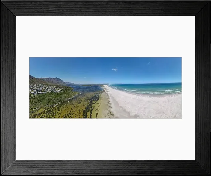Framed Print : Drone view at the beach of Hermanus on South Africa Framed Print : Drone view at the beach of Hermanus on South Africa