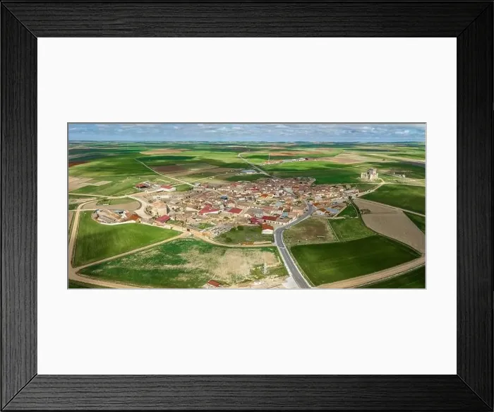 Framed Print : Panoramic aerial view of Villalonso Framed Print : Panoramic aerial view of Villalonso