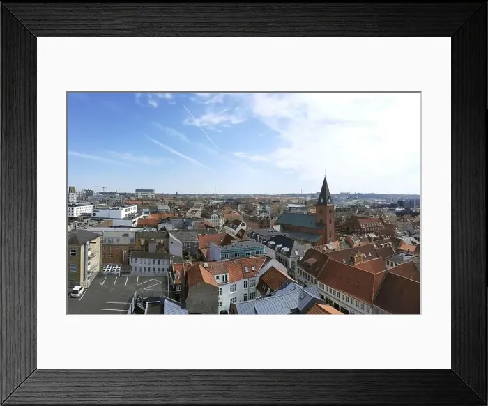 Framed Print : Rooftops of Aalborg, Northen Denmark Framed Print : Rooftops of Aalborg, Northen Denmark