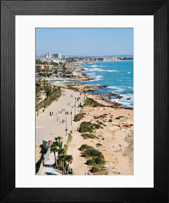Framed Print : Punta Prima seaside. Costa Blanca. Spain Framed Print : Punta Prima seaside. Costa Blanca. Spain