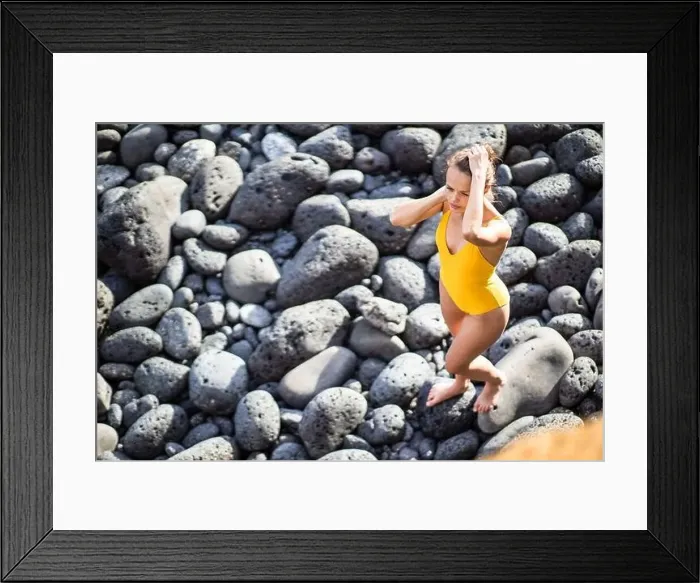 Framed Print : Crashing waves on rocks landscape nature view Framed Print : Crashing waves on rocks landscape nature view