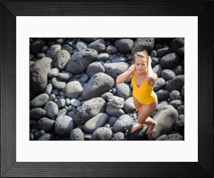 Framed Print : Crashing waves on rocks landscape nature view Framed Print : Crashing waves on rocks landscape nature view