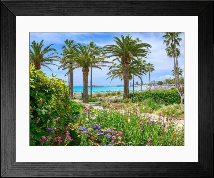 Framed Print : Landscape with Nissi beach, Ayia Napa, Cyprus island Framed Print : Landscape with Nissi beach, Ayia Napa, Cyprus island
