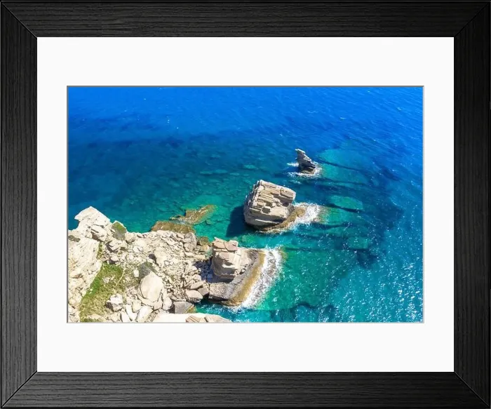Framed Print : The beach of Triopetra with turquoise sea in Southern Crete, Greece Framed Print : The beach of Triopetra with turquoise sea in Southern Crete, Greece