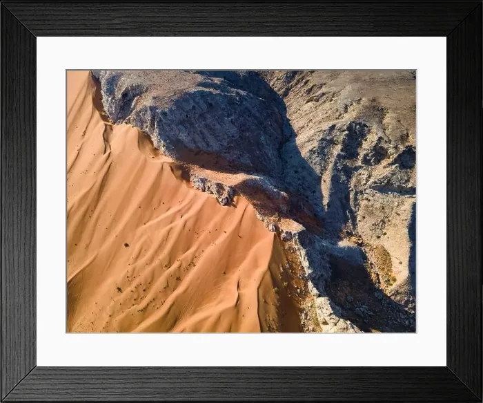 Framed Print : Scenic Fossil Rock in the Sharjah desert of the United Arab Emirates aerial view Framed Print : Scenic Fossil Rock in the Sharjah desert of the United Arab Emirates aerial view
