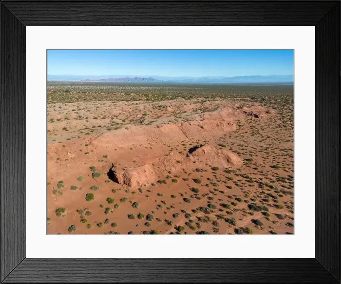 Framed Print : Aerial view of Ischigualasto Provincial Park in San Juan Province Framed Print : Aerial view of Ischigualasto Provincial Park in San Juan Province
