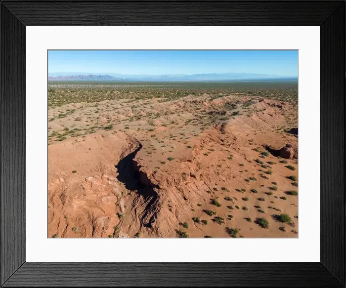 Framed Print : Aerial view of Ischigualasto Provincial Park in San Juan Province Framed Print : Aerial view of Ischigualasto Provincial Park in San Juan Province