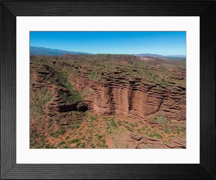Framed Print : Aerial view of Ischigualasto Provincial Park in San Juan Province Framed Print : Aerial view of Ischigualasto Provincial Park in San Juan Province