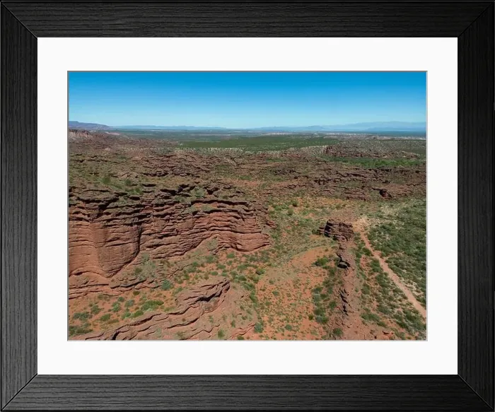 Framed Print : Aerial view of Ischigualasto Provincial Park in San Juan Province Framed Print : Aerial view of Ischigualasto Provincial Park in San Juan Province