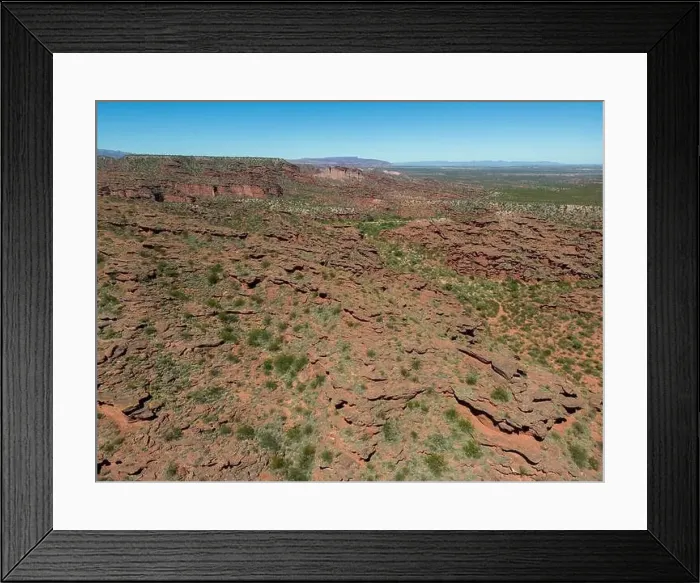 Framed Print : Aerial view of Ischigualasto Provincial Park in San Juan Province