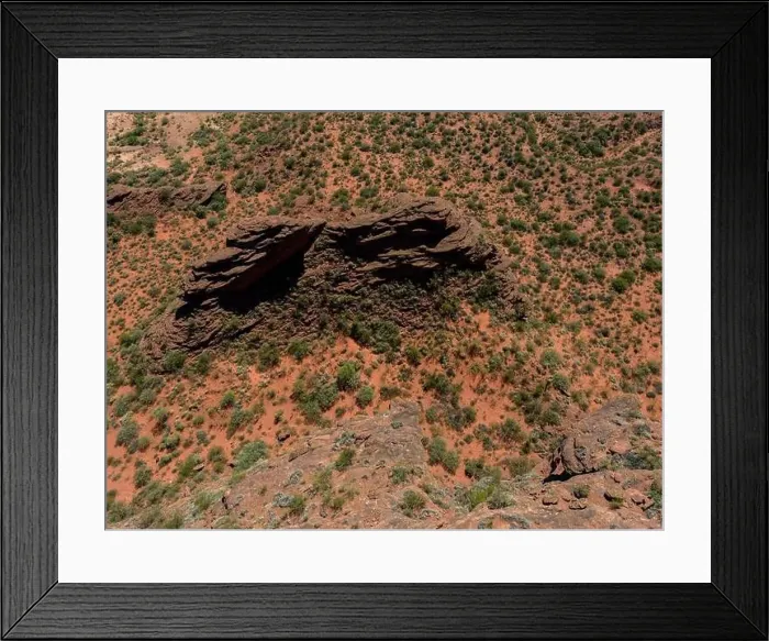 Framed Print : Aerial view of the stunning, reddish landscape of Ischigualasto Provincial Park in San Juan Province Framed Print : Aerial view of the stunning, reddish landscape of Ischigualasto Provincial Park in San Juan Province