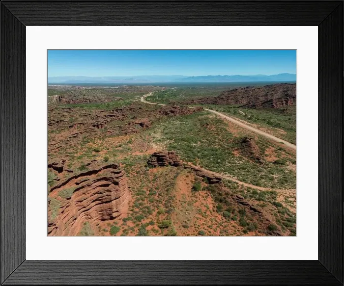 Framed Print : Aerial view of Ischigualasto Provincial Park in San Juan Province Framed Print : Aerial view of Ischigualasto Provincial Park in San Juan Province