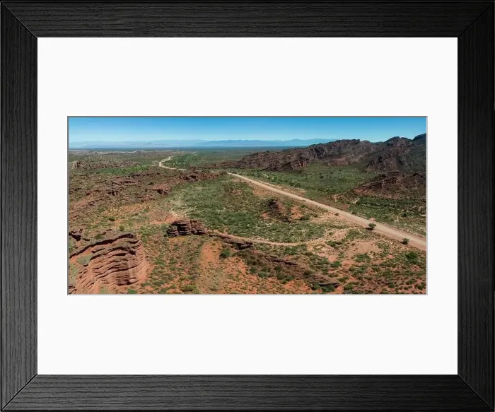 Framed Print : Aerial view of Ischigualasto Provincial Park in San Juan Province