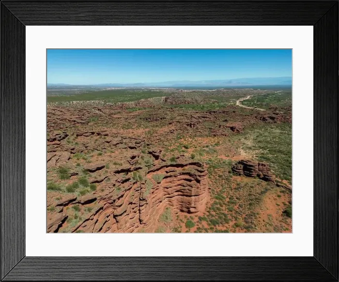 Framed Print : Aerial view of Ischigualasto Provincial Park in San Juan Province Framed Print : Aerial view of Ischigualasto Provincial Park in San Juan Province