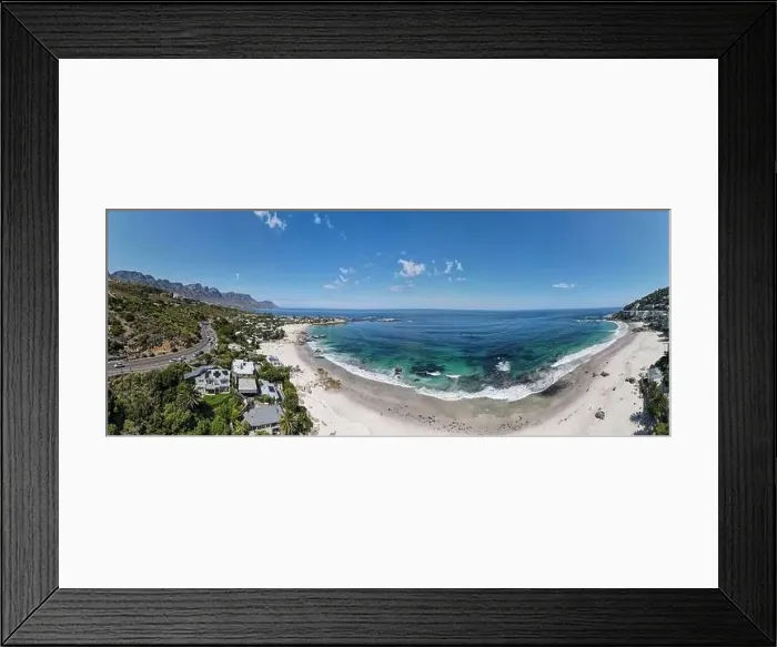 Framed Print : Drone view at the beach of Clifton near Cape Town on South Africa Framed Print : Drone view at the beach of Clifton near Cape Town on South Africa