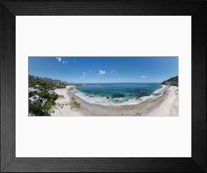 Framed Print : Drone view at the beach of Clifton near Cape Town on South Africa Framed Print : Drone view at the beach of Clifton near Cape Town on South Africa