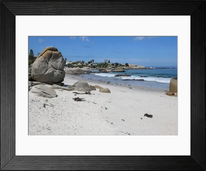 Framed Print : View at the beach of Clifton near Cape Town on South Africa Framed Print : View at the beach of Clifton near Cape Town on South Africa