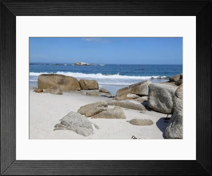 Framed Print : View at the beach of Clifton near Cape Town on South Africa Framed Print : View at the beach of Clifton near Cape Town on South Africa